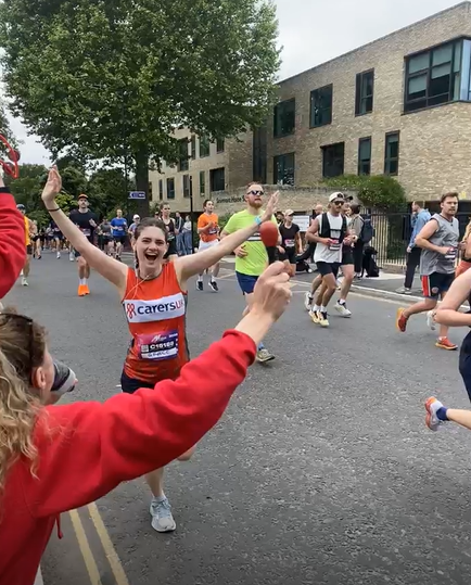 Carers UK runner on the course